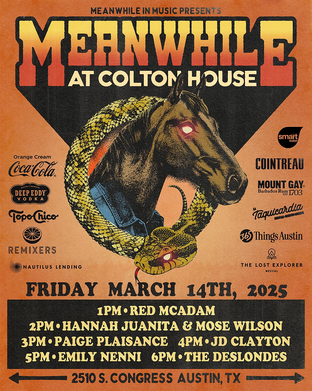 Meanwhile at Colton House — SXSW 2025: Friday — show poster