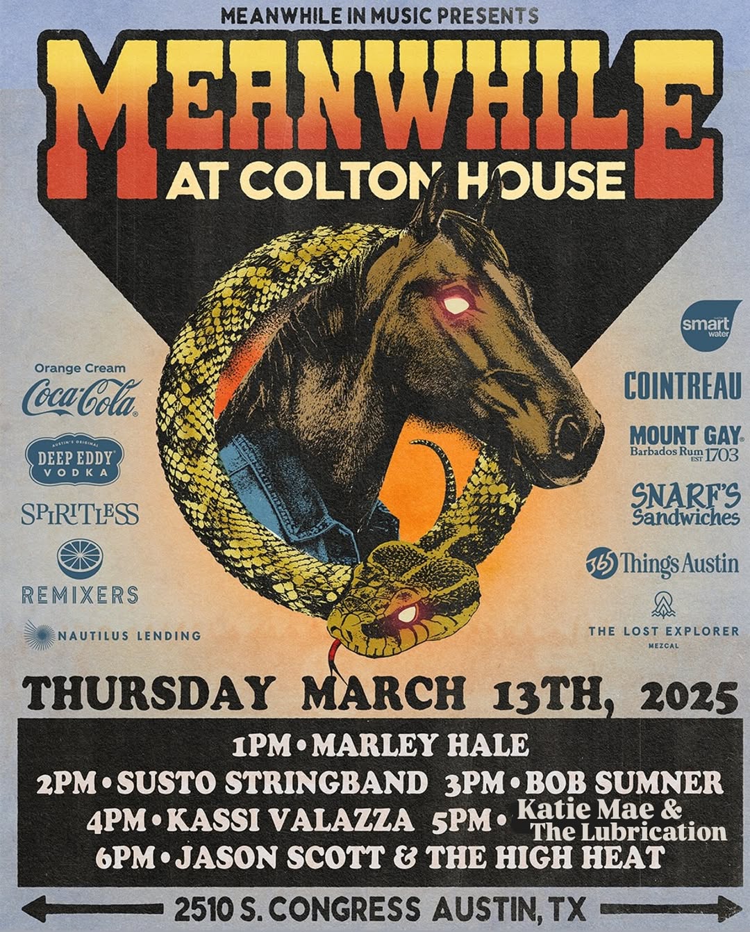 Meanwhile at Colton House — SXSW 2025: Thursday — show poster