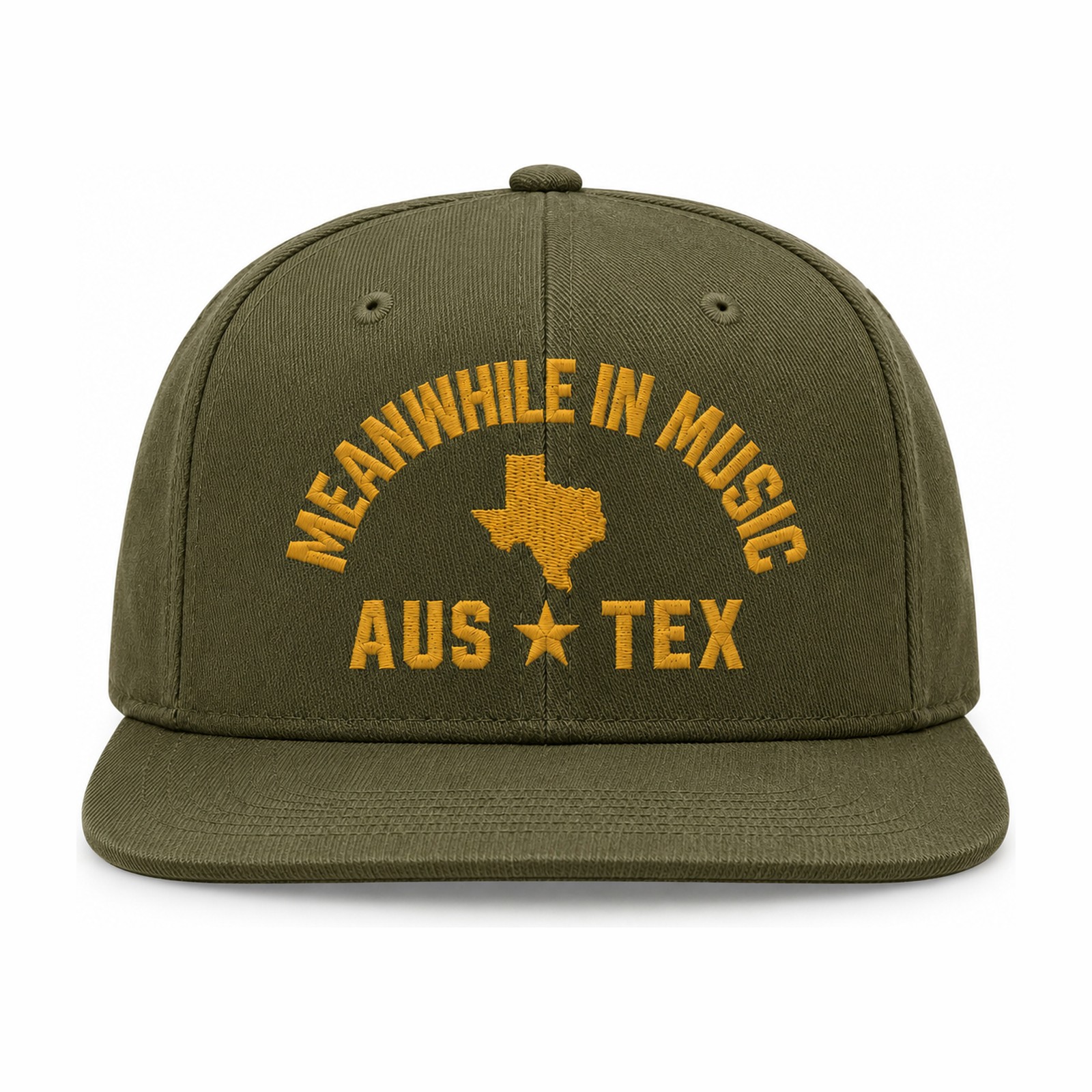 Aus-Tex Embroidered Cap — Olive — front