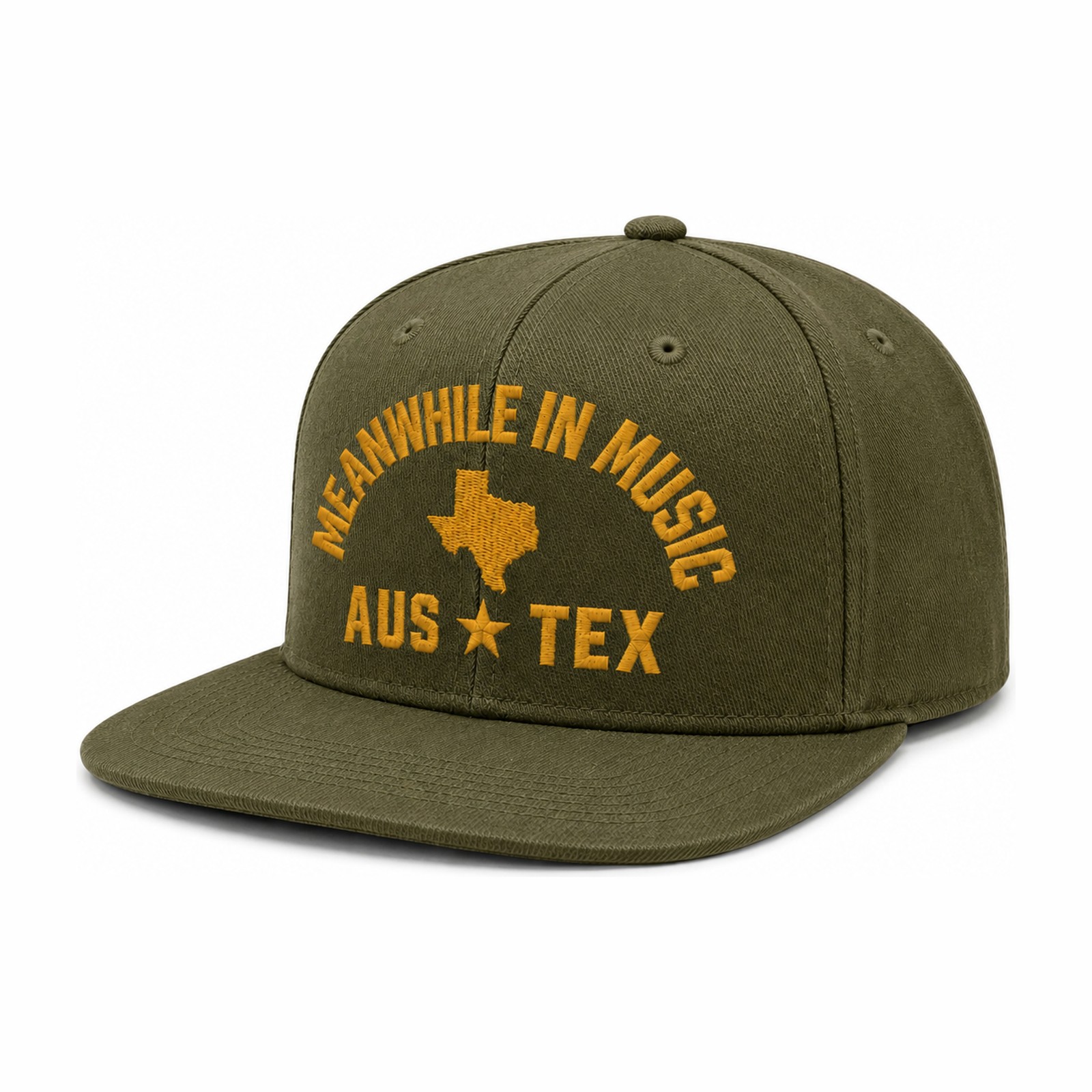 Aus-Tex Embroidered Cap — Olive — side